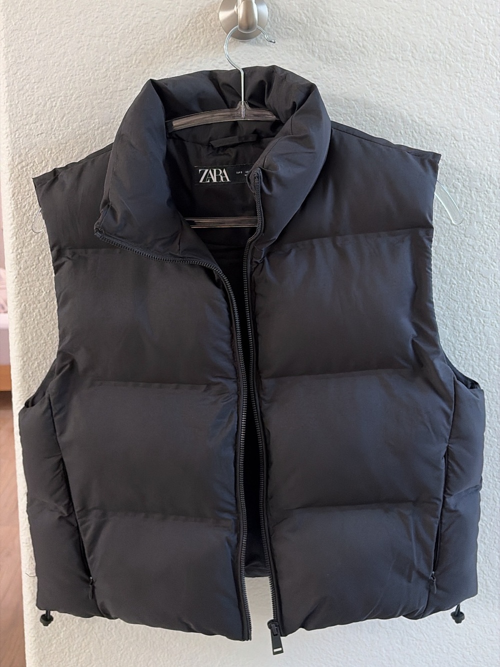 ZARA Black Puffer Vest | Size S | Like New